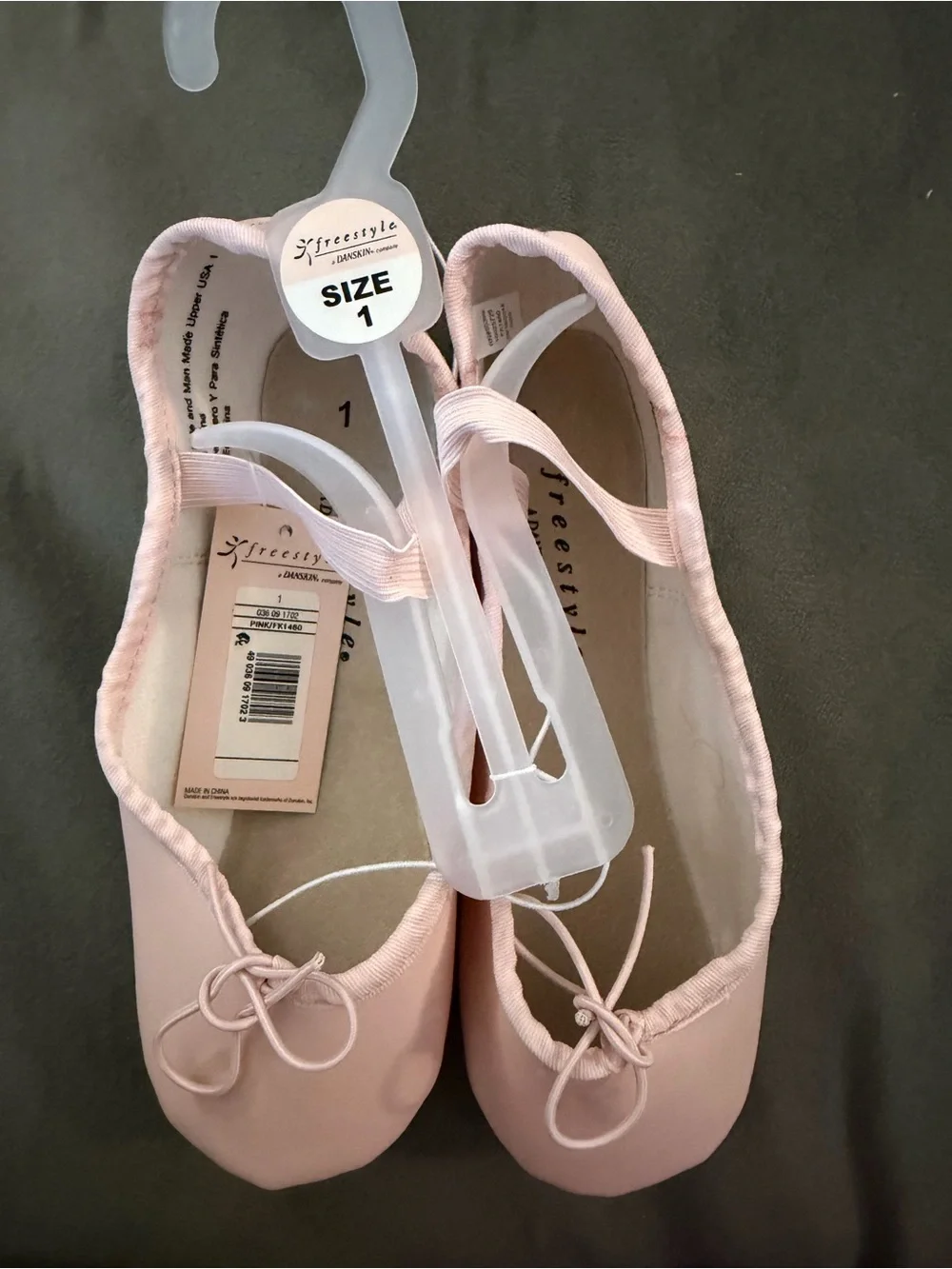 Danskin Light Pink Freestyle Ballet Flat with Elastic Strap
